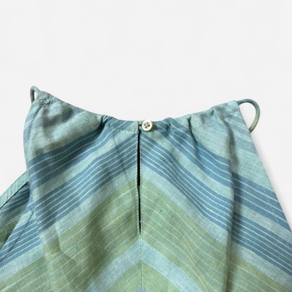 LOFT Green and blue linen two piece set - Picture 7 of 8